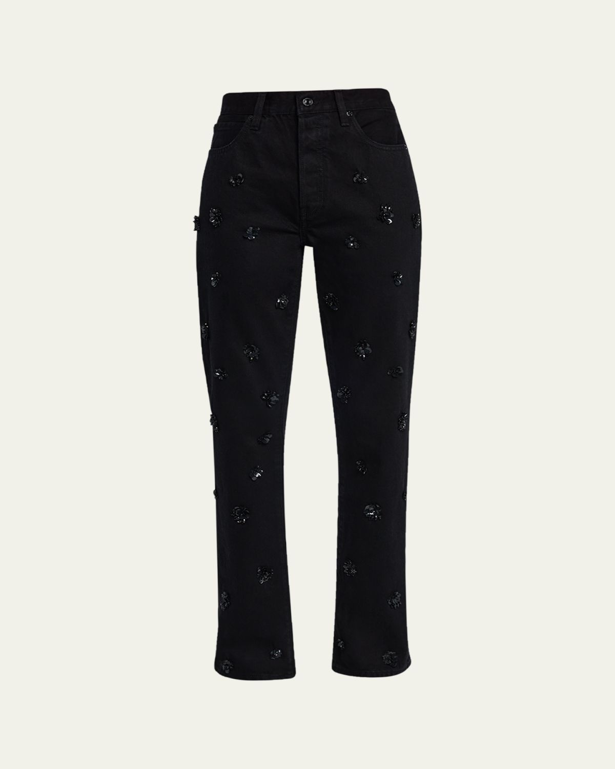 FRAME The Embellished Vertical Jeans