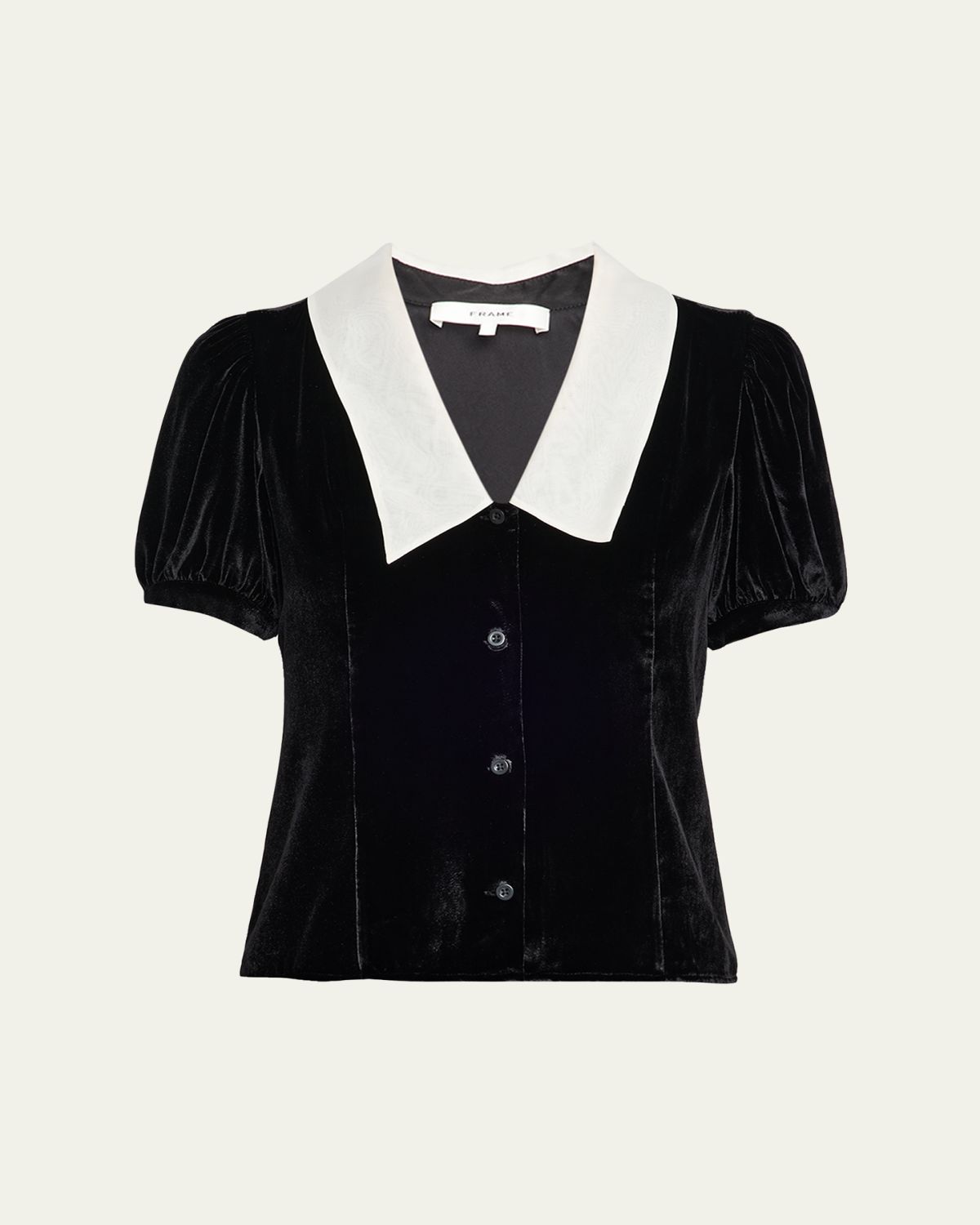 FRAME The Velvet Sailor Button-Front Shirt | Thumbnail 6