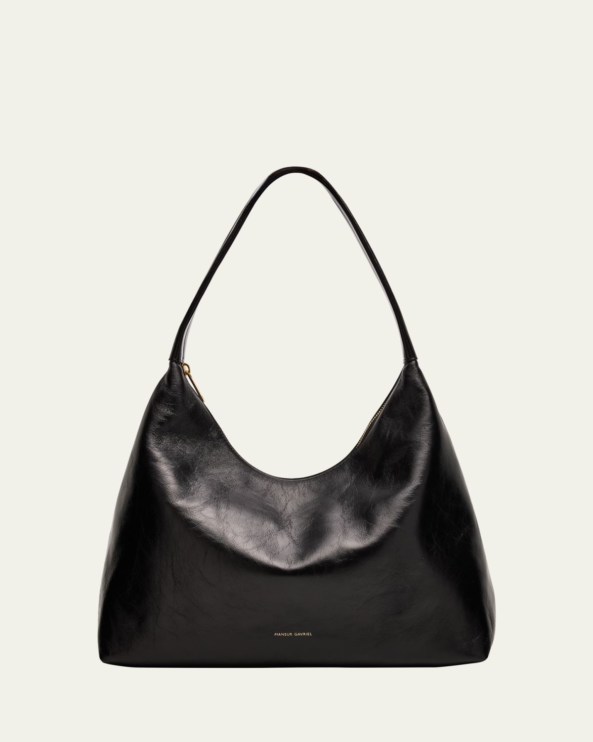 Mansur Gavriel Candy Crinkled Leather Hobo Bag