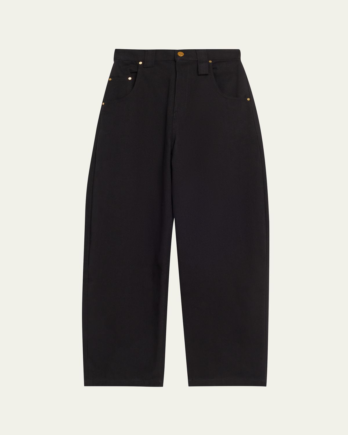 Willy Chavarria Bad Girl Wide Barrel-Leg Jeans