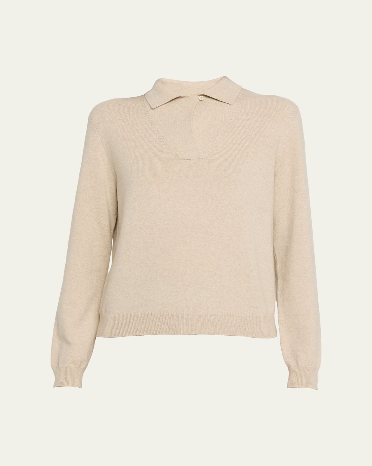 Loro Piana Baby Cashmere Classic Polo Sweater