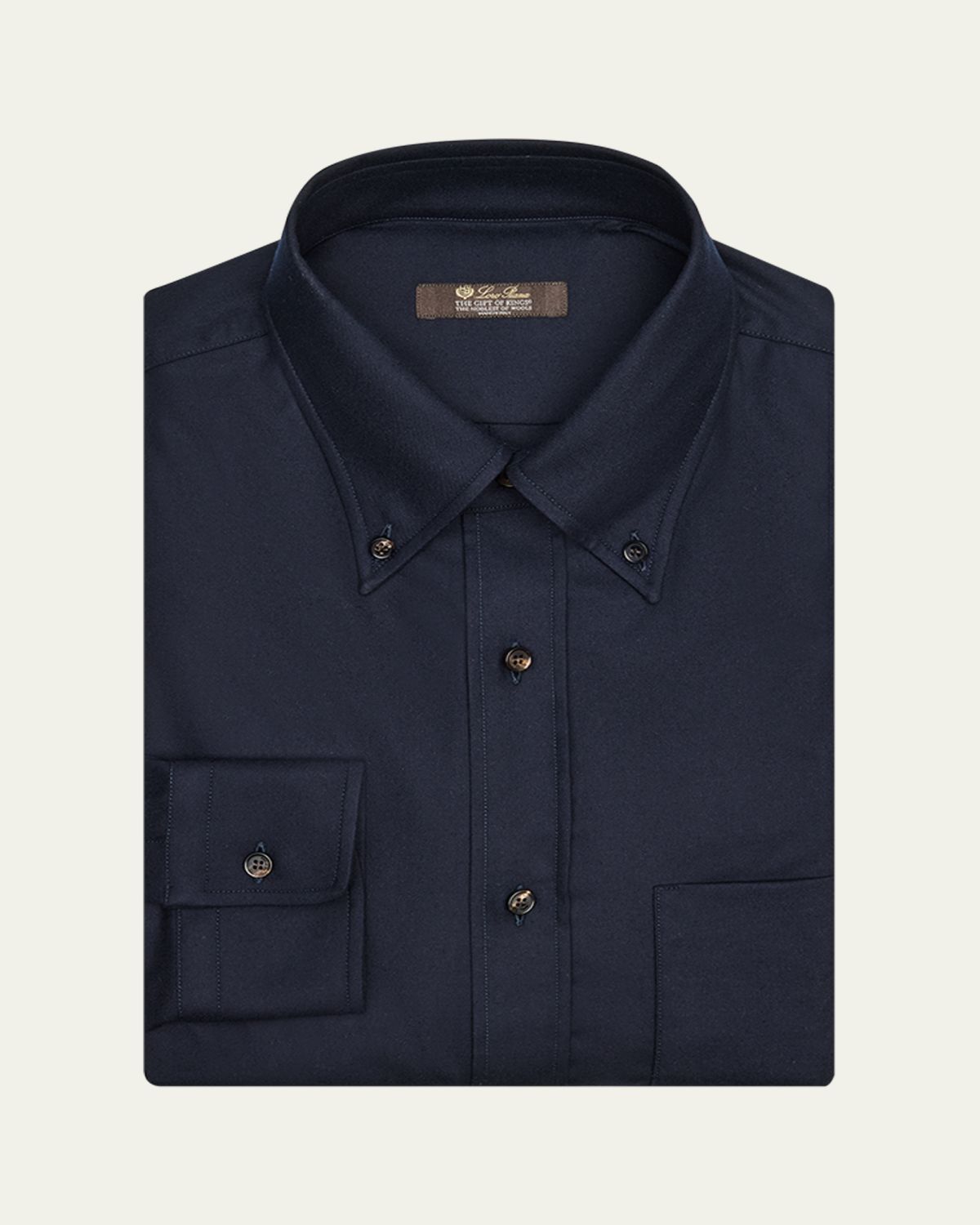 Loro Piana Men's Elia Button-Collar Pocket Sport Shirt
