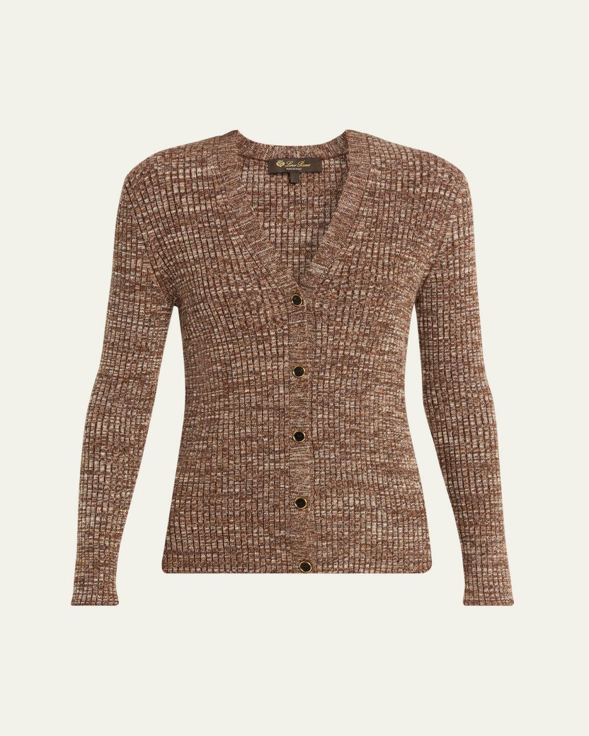 Loro Piana Banff V-Neck Cashmere Rib Cardigan