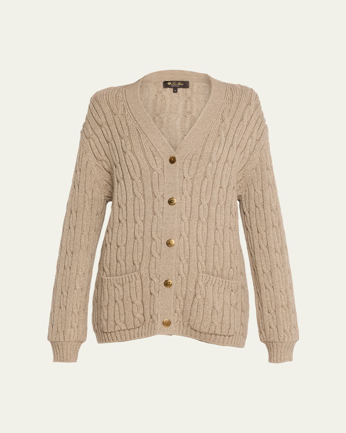 Loro Piana Napier Firefly Coarsehair Cashmere Sweater