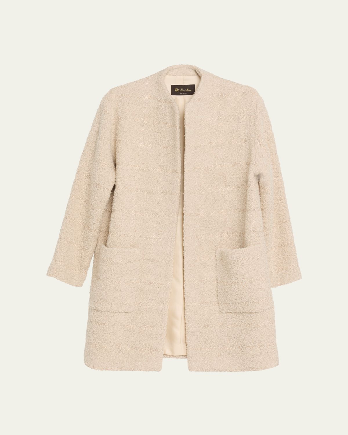 Loro Piana Steph Single-Breasted Top Coat