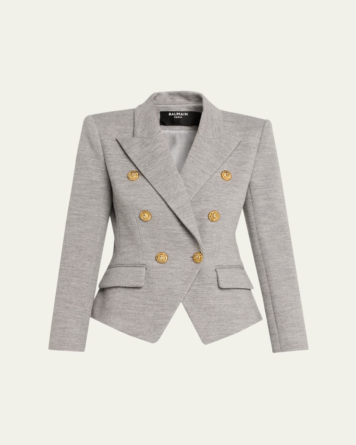 Balmain Double-Breasted Wool Blazer