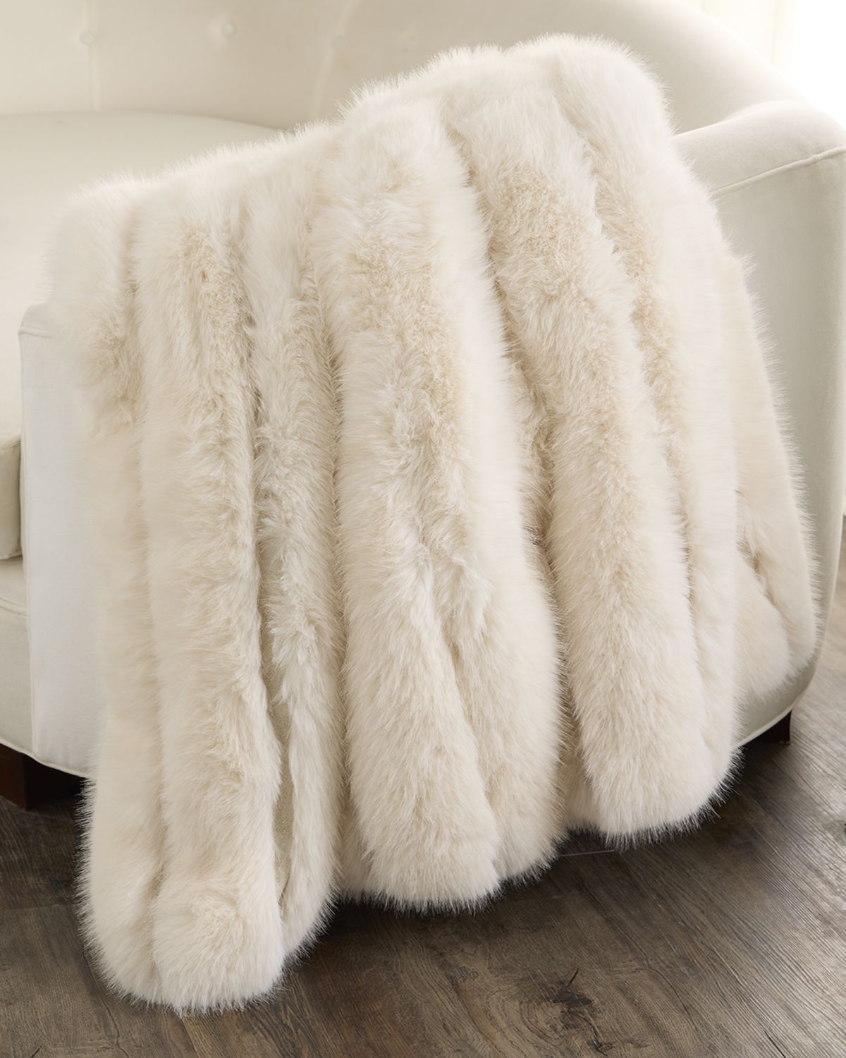 Lyla Grant Faux Fox Throw, 60" x 72"