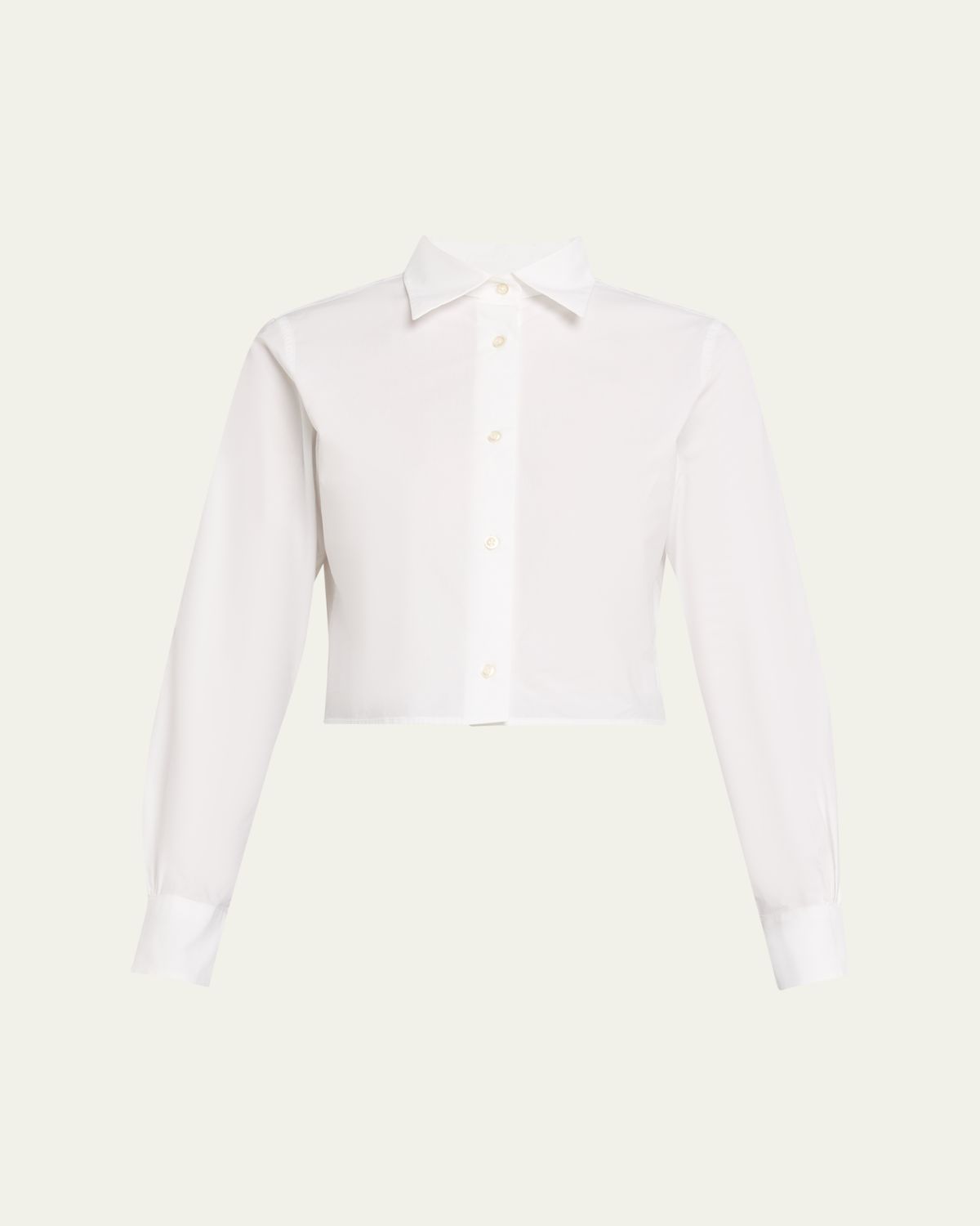 Officine Generale Cataleya Cropped Cotton Poplin Shirt