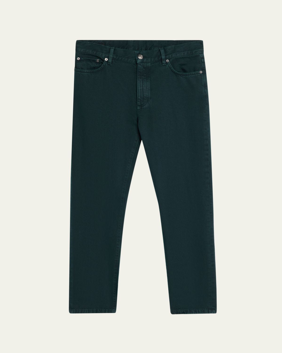 ZEGNA Men 's Marble-Effect Cotton Slim Five-Pocket Pants