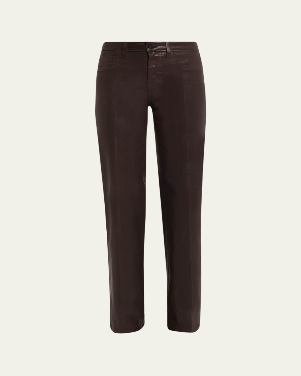 L 'Agence Clayton High-Rise Coated Wide-Leg Jeans - Exclusive