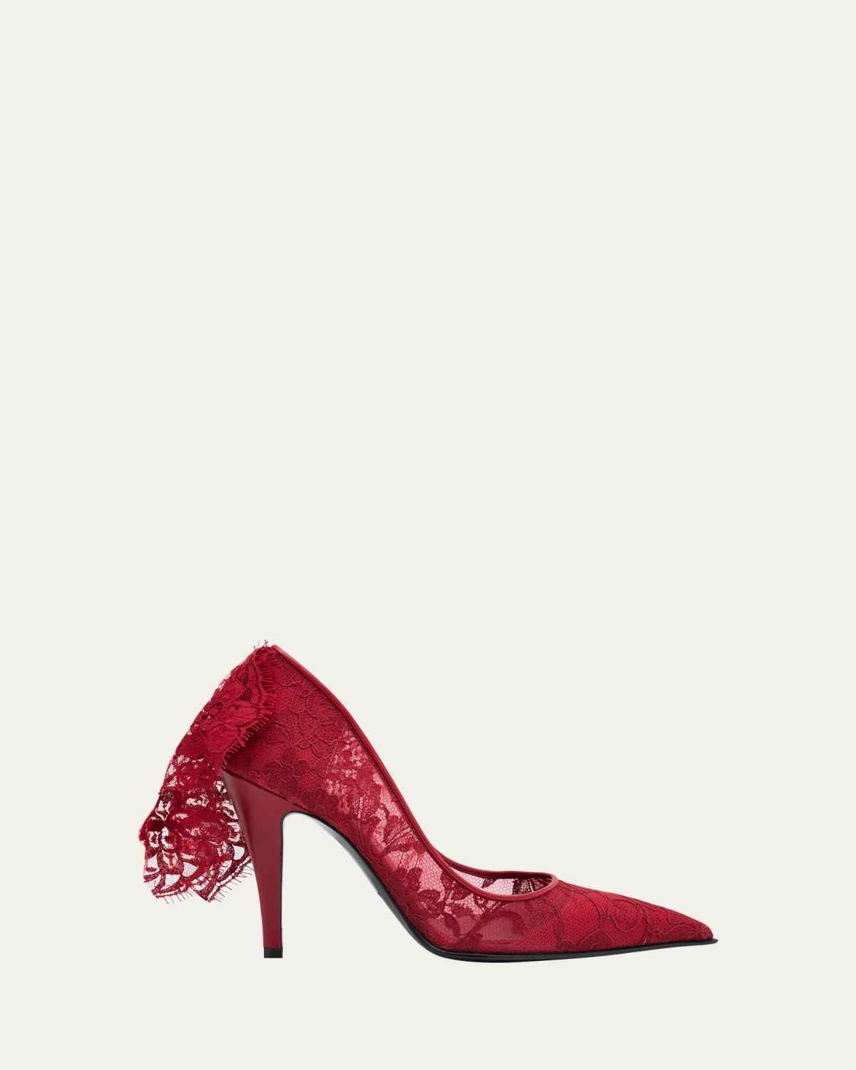 McQueen Floral Lace Pumps