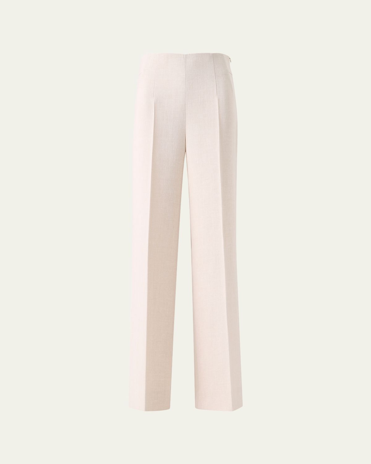Akris Fiyuki Linen-Wool Double-Face Wide-Leg Pants