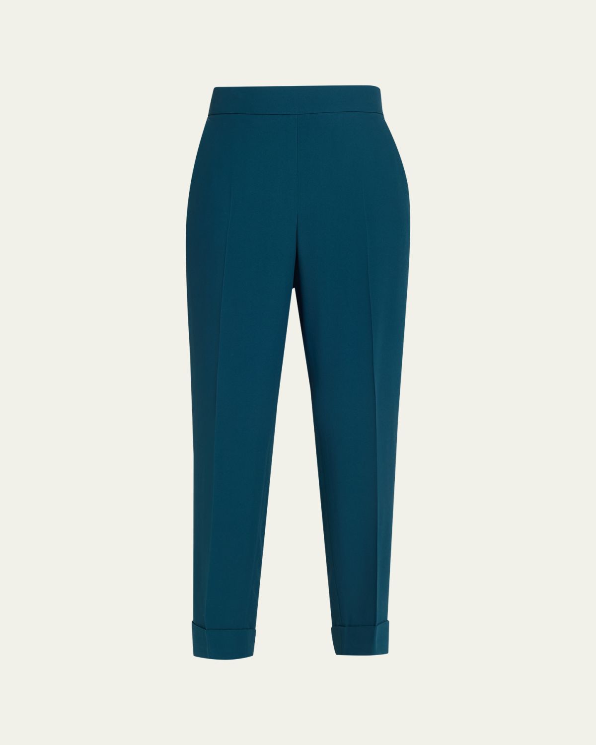 Akris Chris Cool Wool Tapered-Leg Ankle Pants