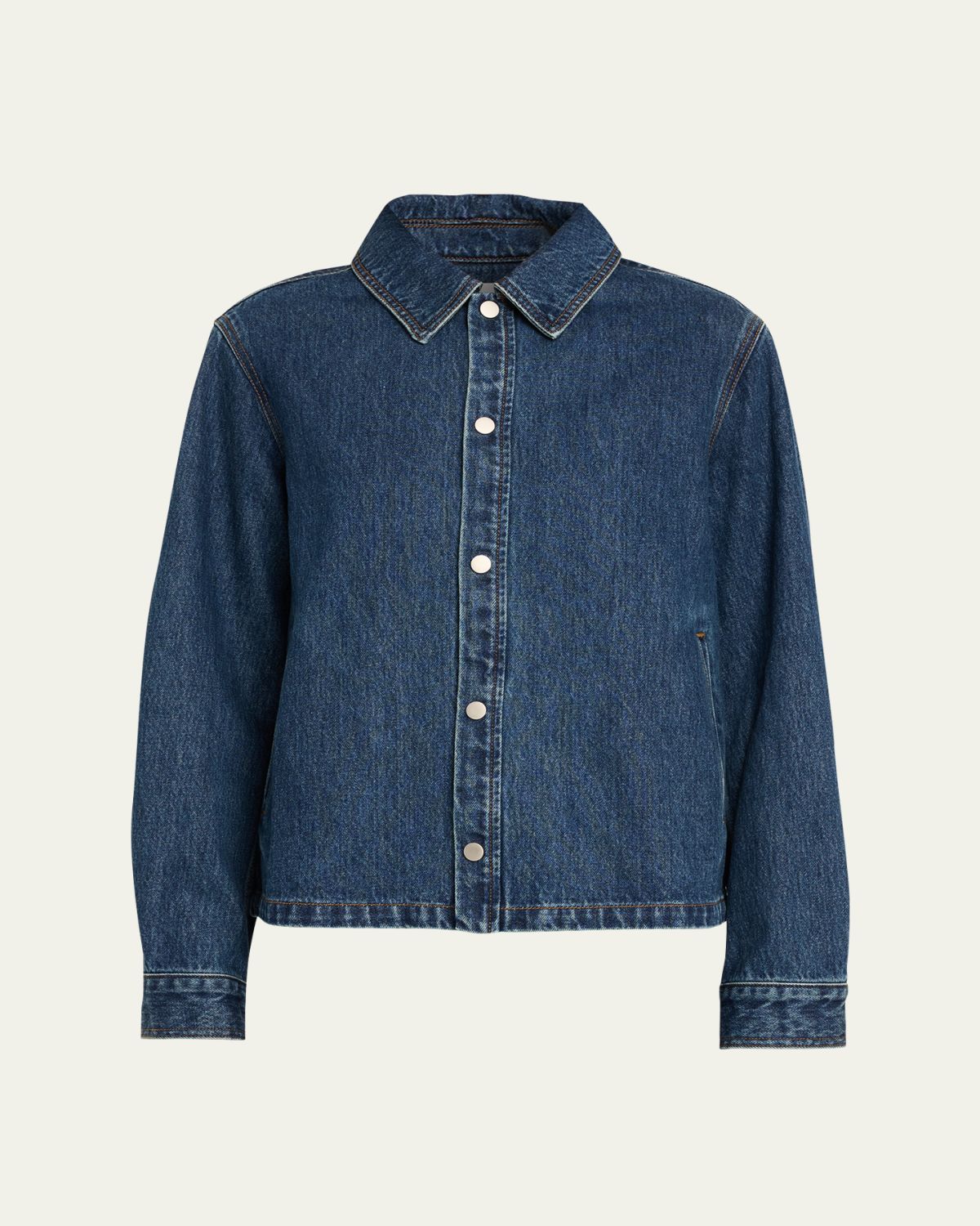 Still Here Coach Boxy Denim Jacket