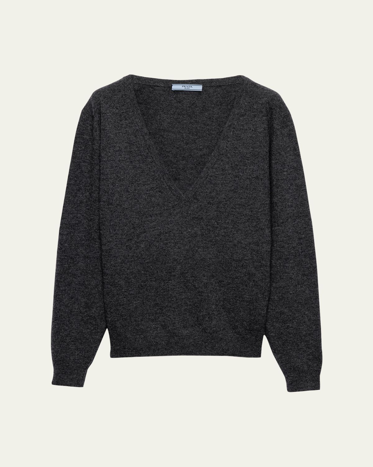 Prada Lambswool V-Neck Sweater | Thumbnail 4
