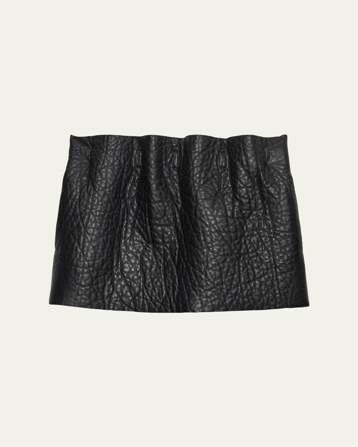 Prada Nappa Leather Mini Skirt | Thumbnail 7