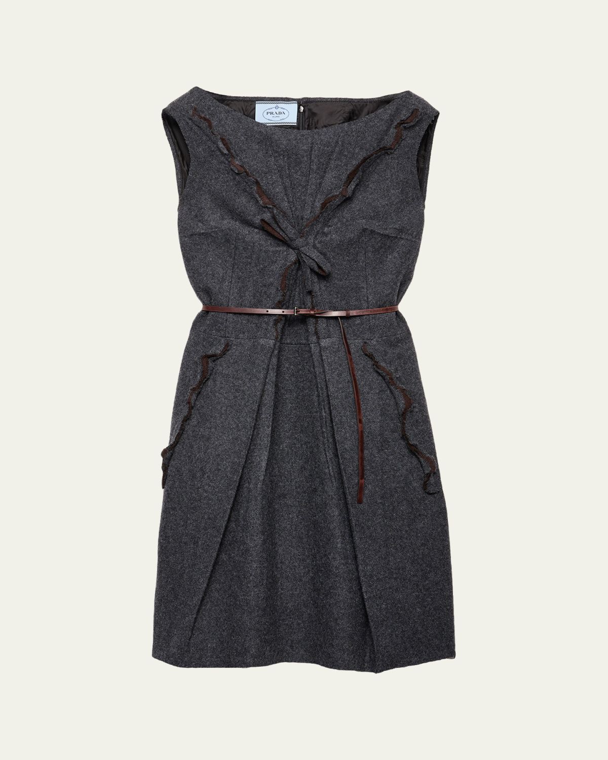 Prada Shetland Wool Dress | Thumbnail 4