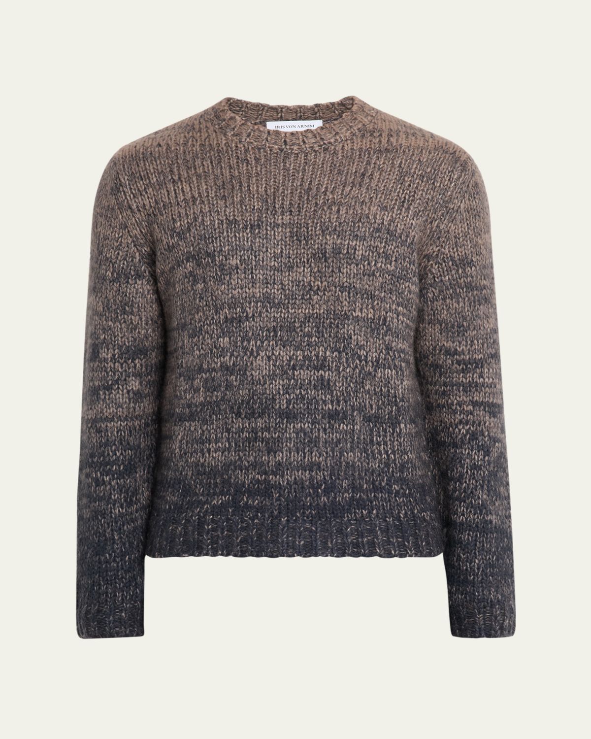 Iris Von Arnim Men's Bryan Gradient Cashmere-Silk Knit Crewneck Sweater