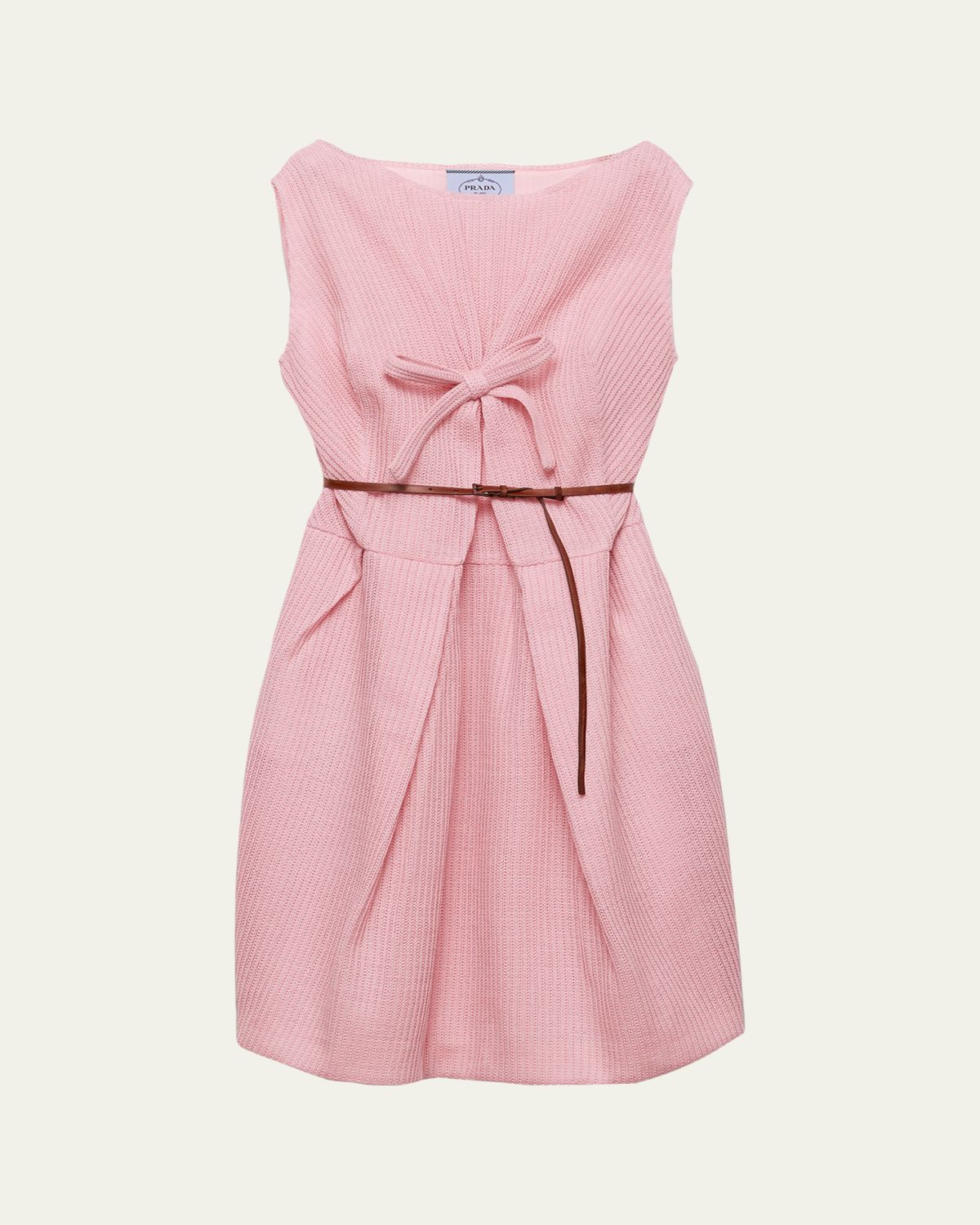 Prada Wool Bow-Front Dress | Thumbnail 5