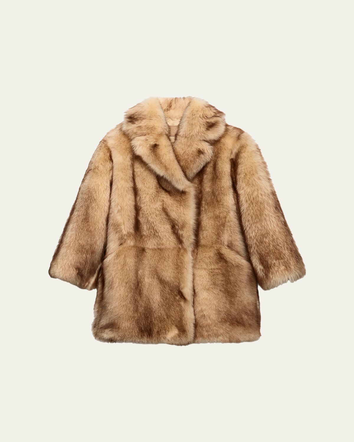 Prada Lamb Shearling Oversized Coat