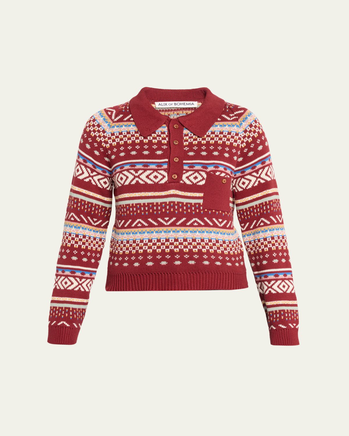 Alix of Bohemia Liza Fairisle Raglan Sweater