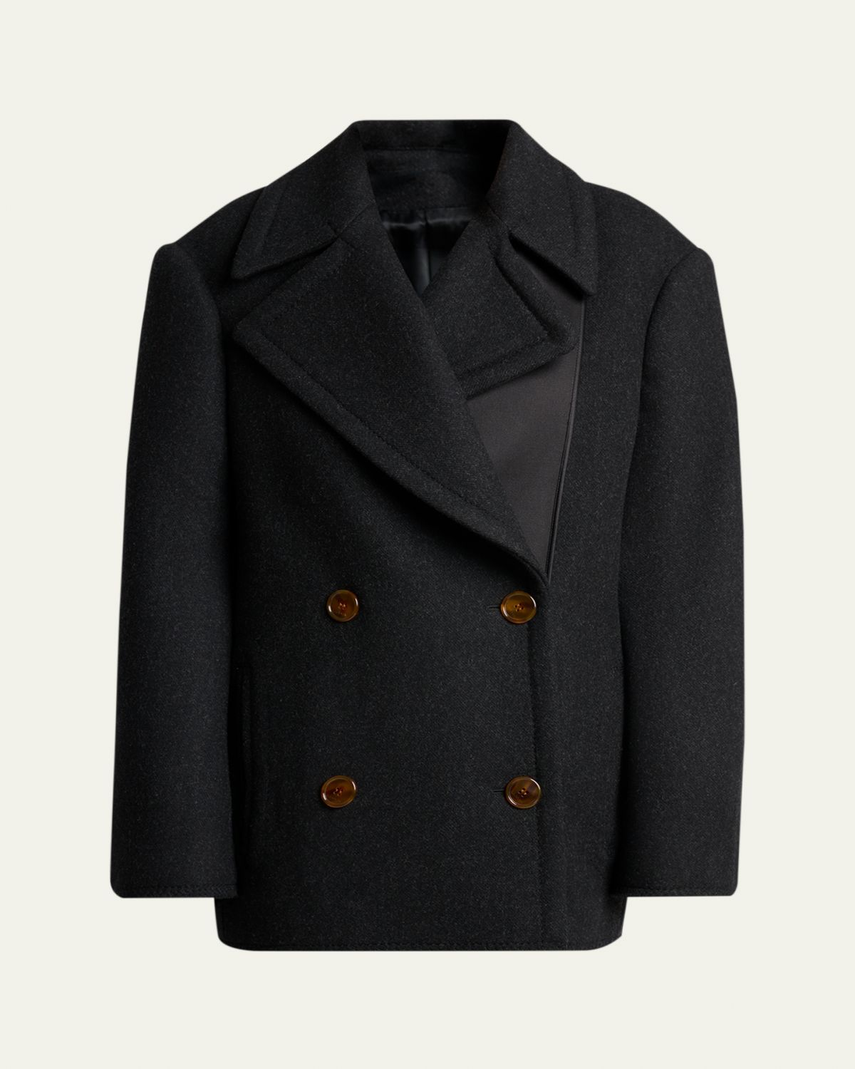 Lanvin Wool Oversized Double-Breasted Coat