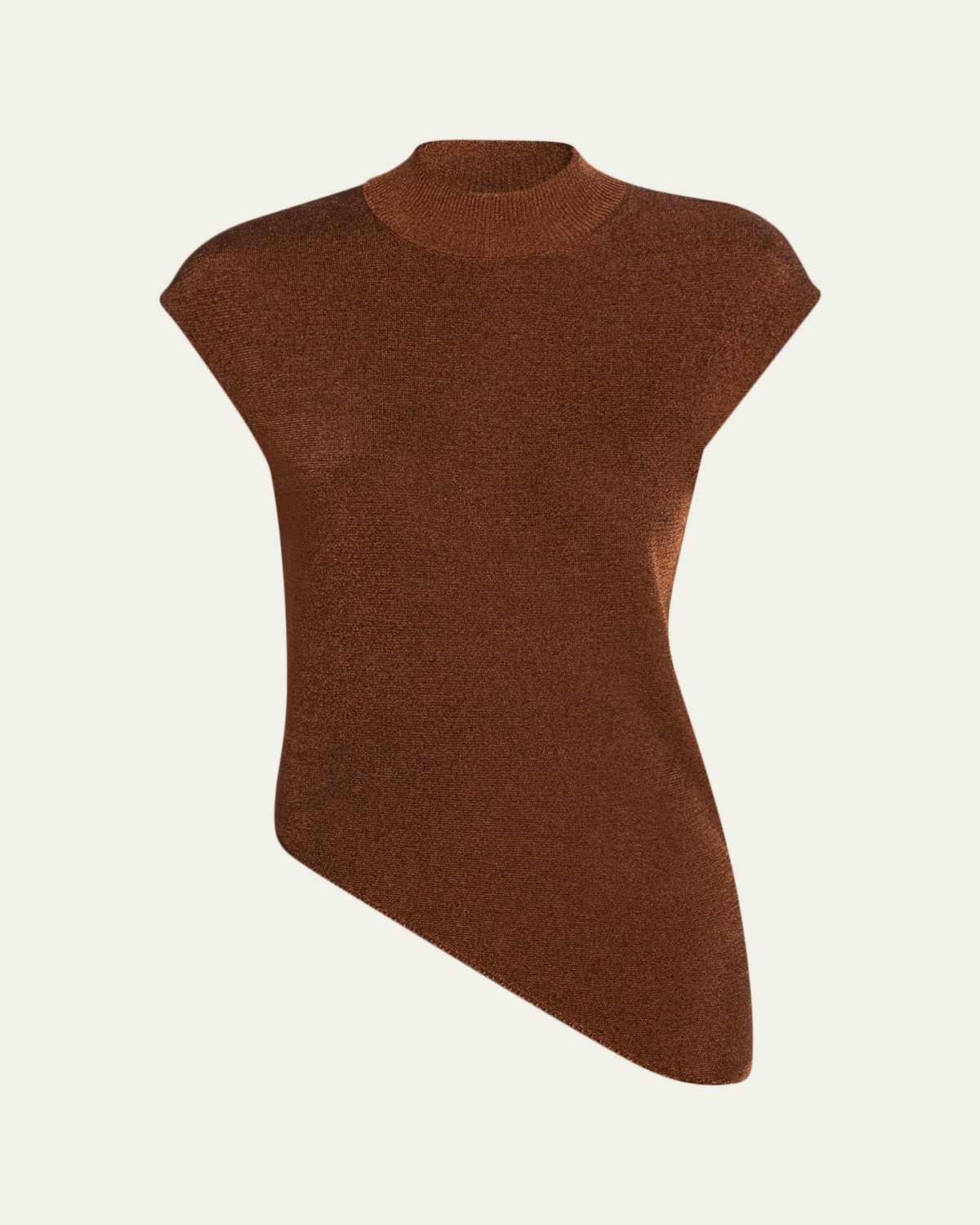 A.L.C. Edith Asymmetric Mock-Neck Top