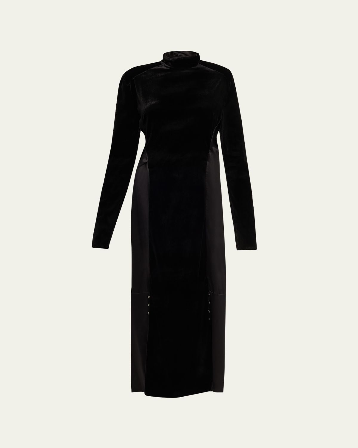 Lanvin Benitier Open-Back Velvet Maxi Dress