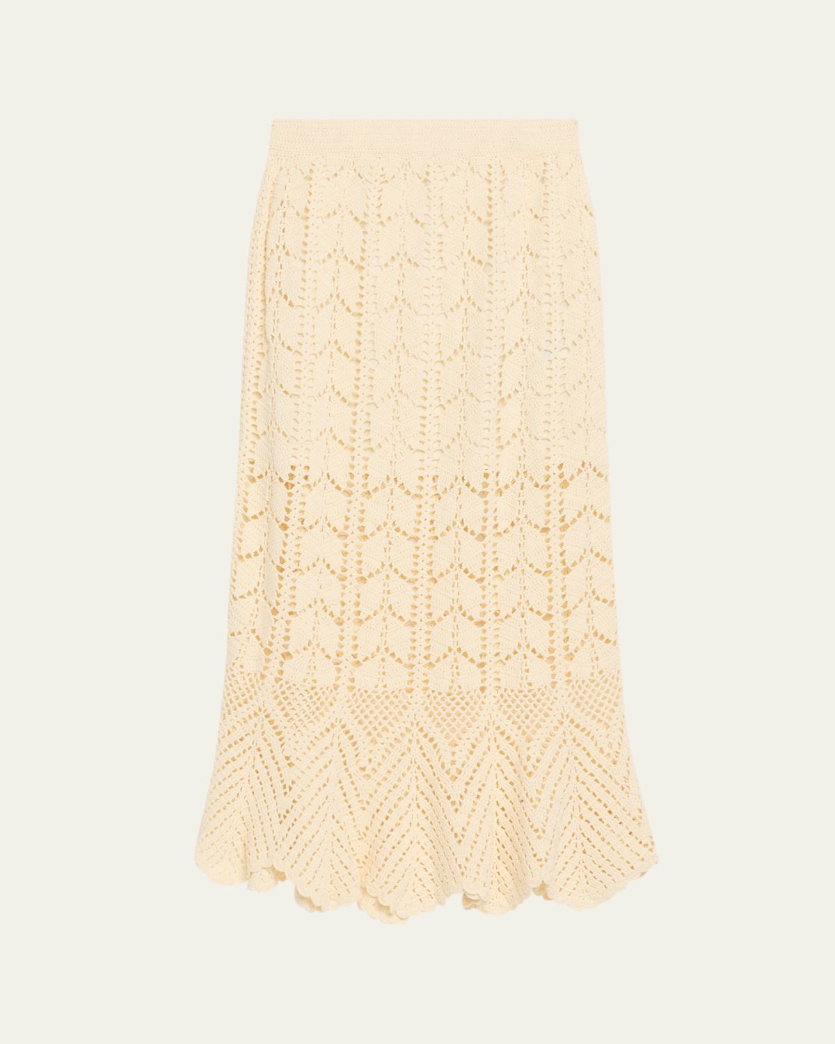 Zimmermann Awaken Lace Crochet Maxi Skirt