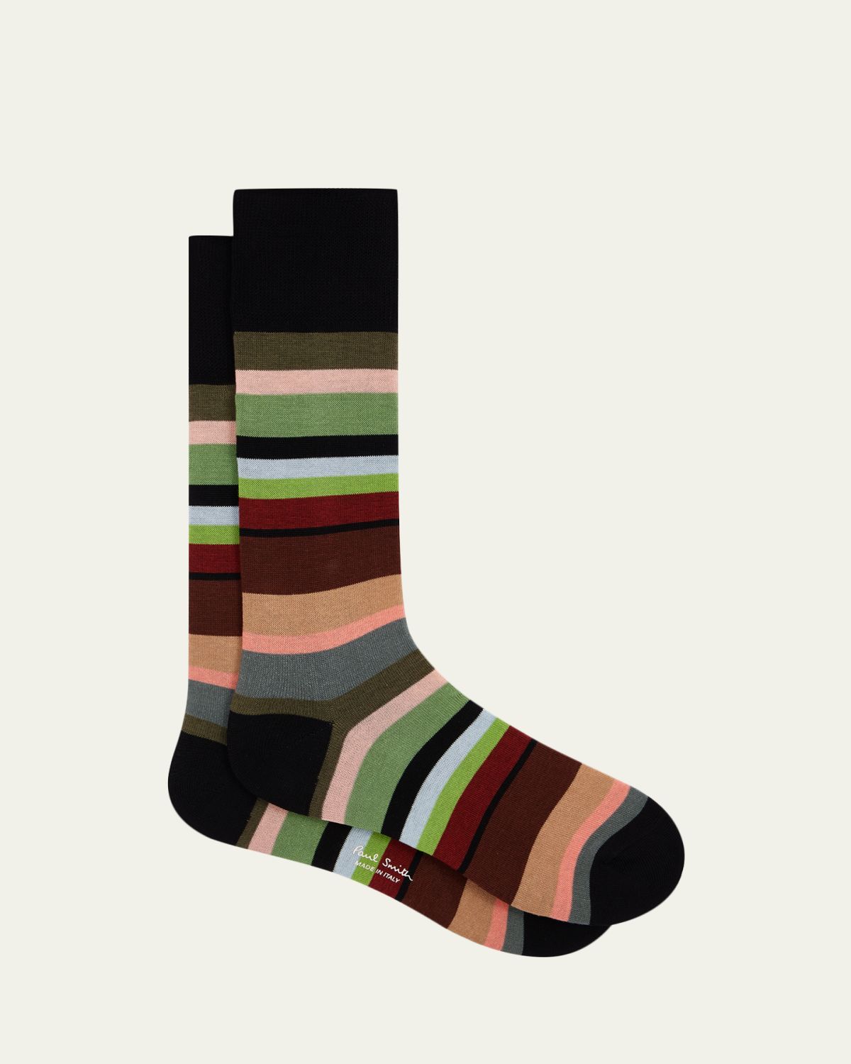 Paul Smith Men's Marek Color-Block Cotton Crew Socks | Thumbnail 3 Paul Smith Men's Marek Color-Block Cotton Crew Socks | Thumbnail 3