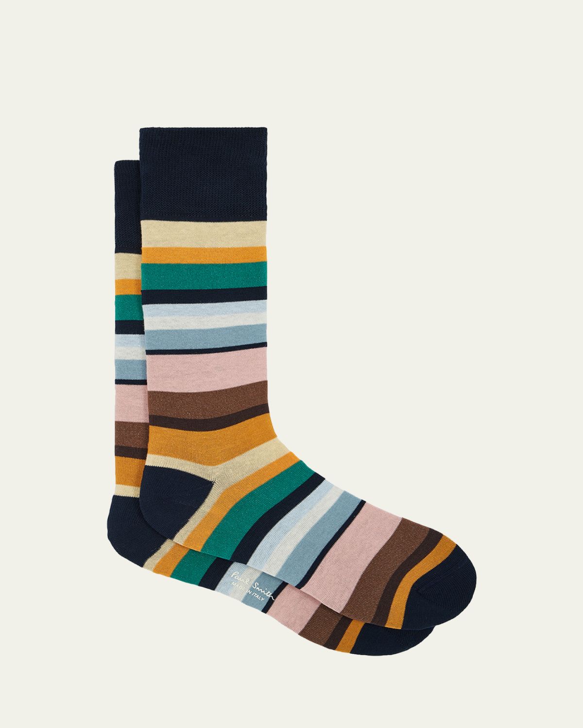 Paul Smith Men 's Marek Color-Block Cotton Crew Socks
