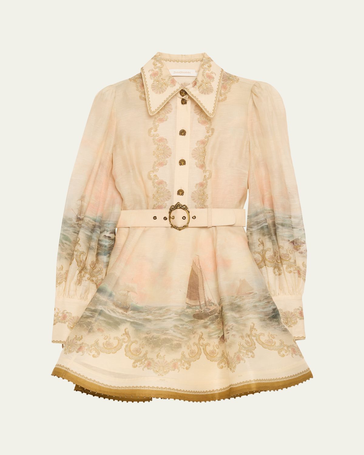 Zimmermann Rebellion Marine Mini Dress