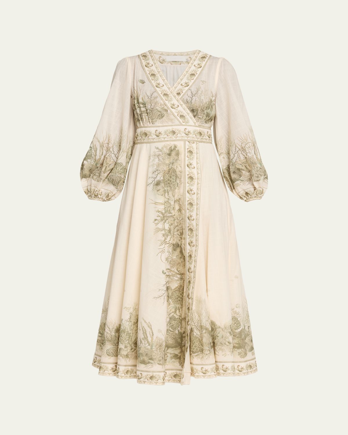 Zimmermann Wanderlust Wrap Midi Dress