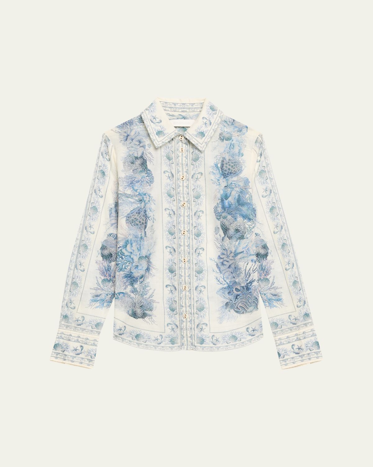 Zimmermann Wanderlust Long-Sleeve Blouse