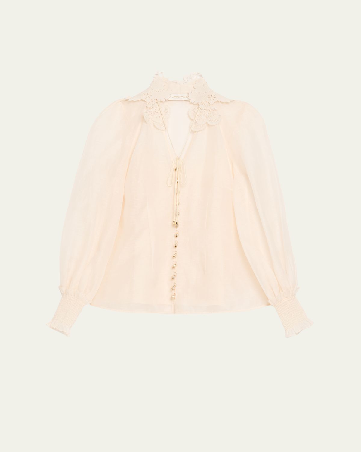 Zimmermann Rebellion Collared Blouse