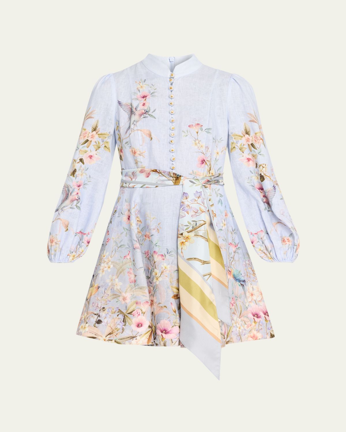 Zimmermann Rebellion Button Mini Dress