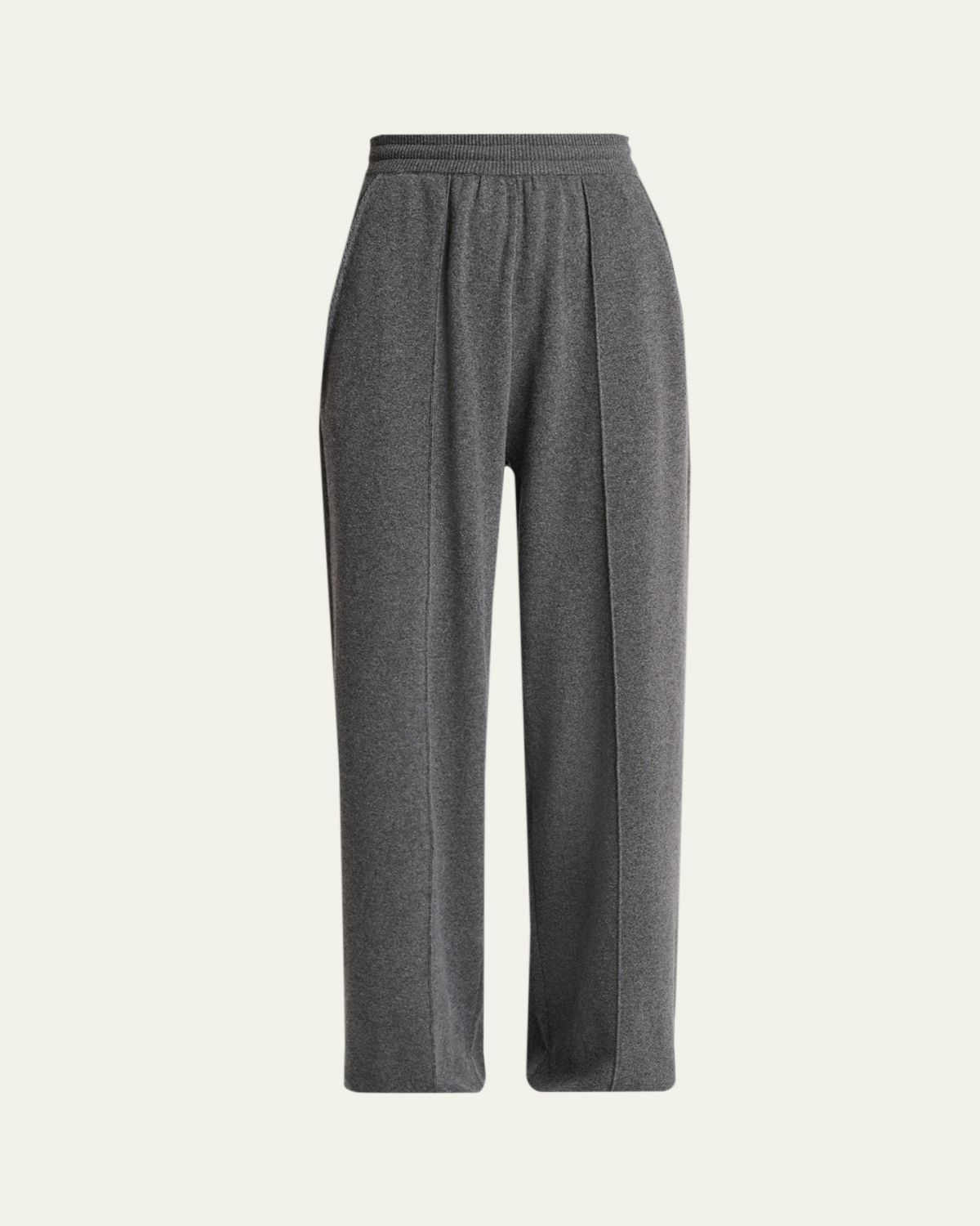 Lanvin Wool-Cashmere Relaxed-Leg Pull-On Trousers