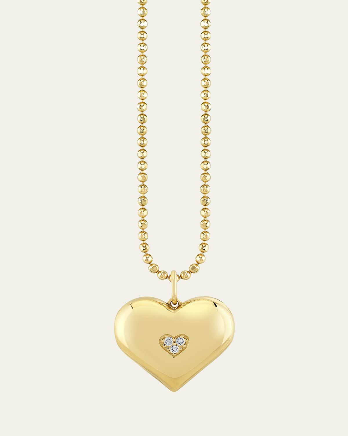Sydney Evan 14K Icon Wallpaper Heart Locket Necklace
