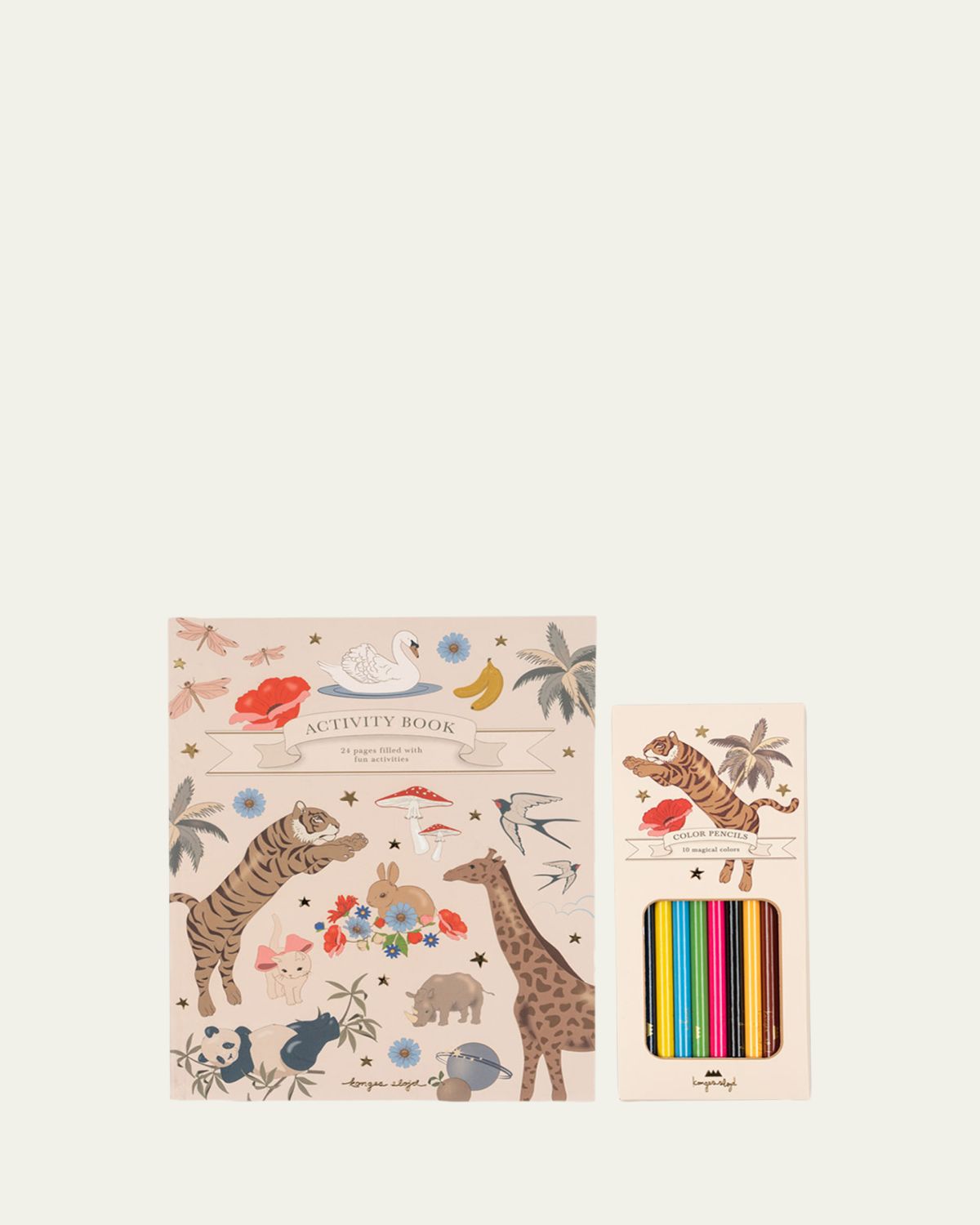 Konges Slojd Kid's Activity Book with Coloring Pencils - Women's Media