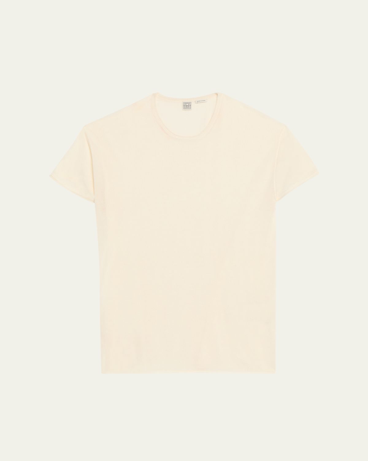 Toteme hort-leeved ilk and Cotton T-hirt