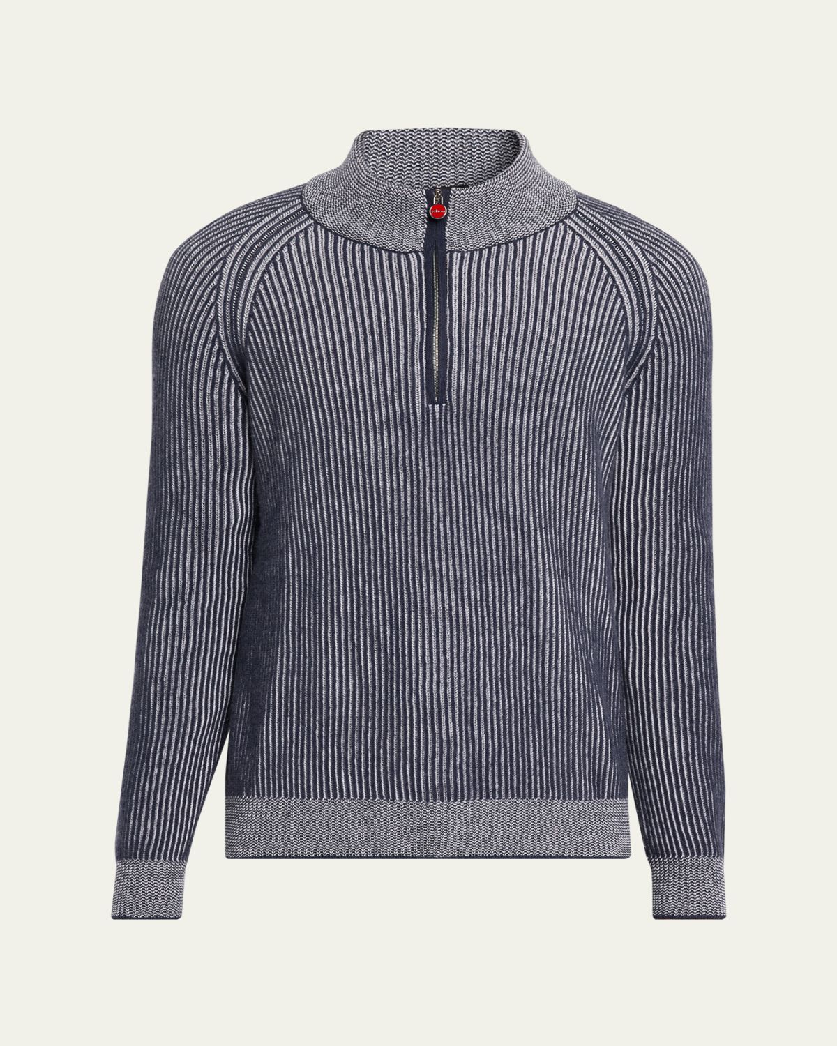 Kiton Men's Cashmere Vanise Half-Zip Sweater