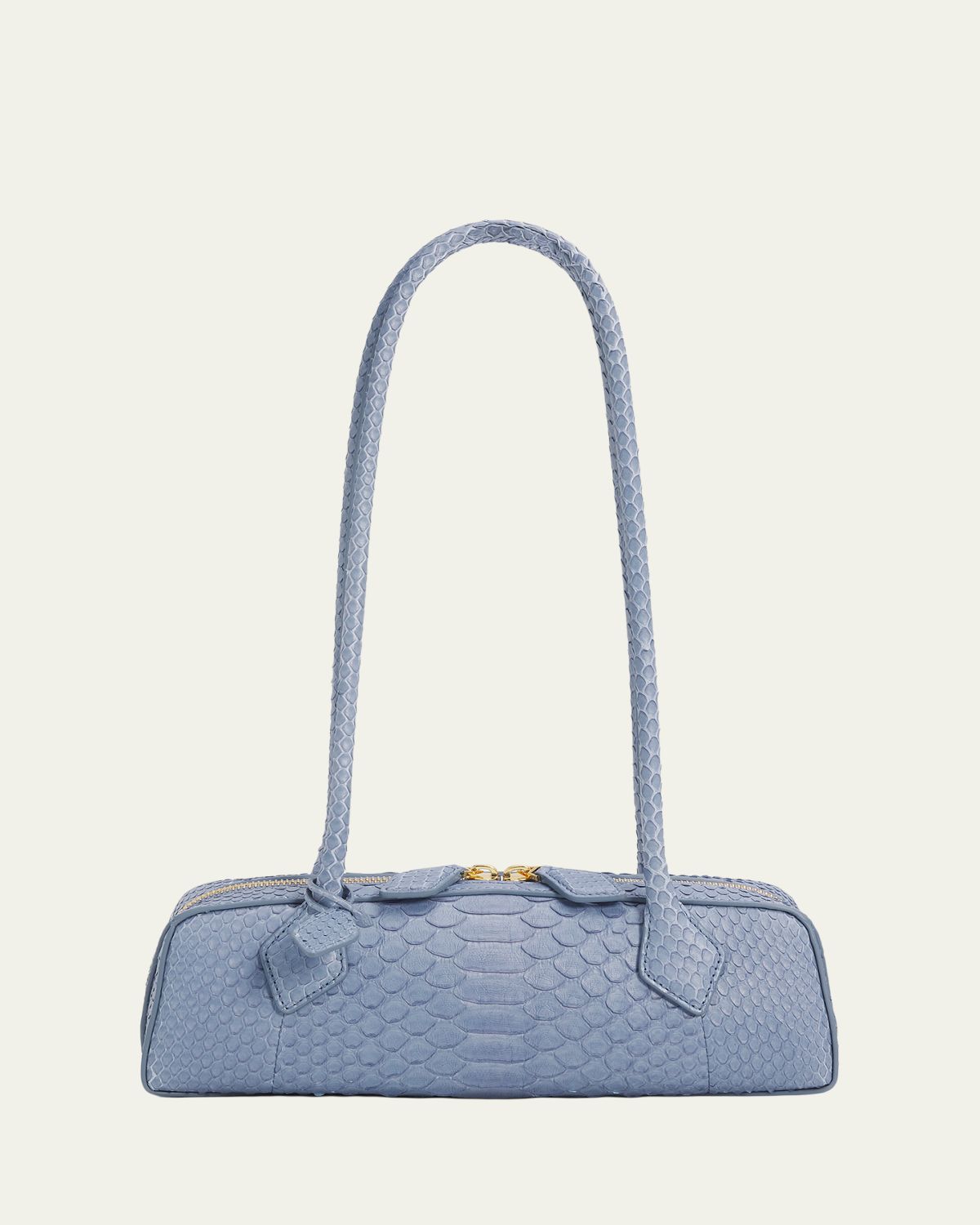 ALAIA Le Teckel Small Snakeskin Shoulder Bag