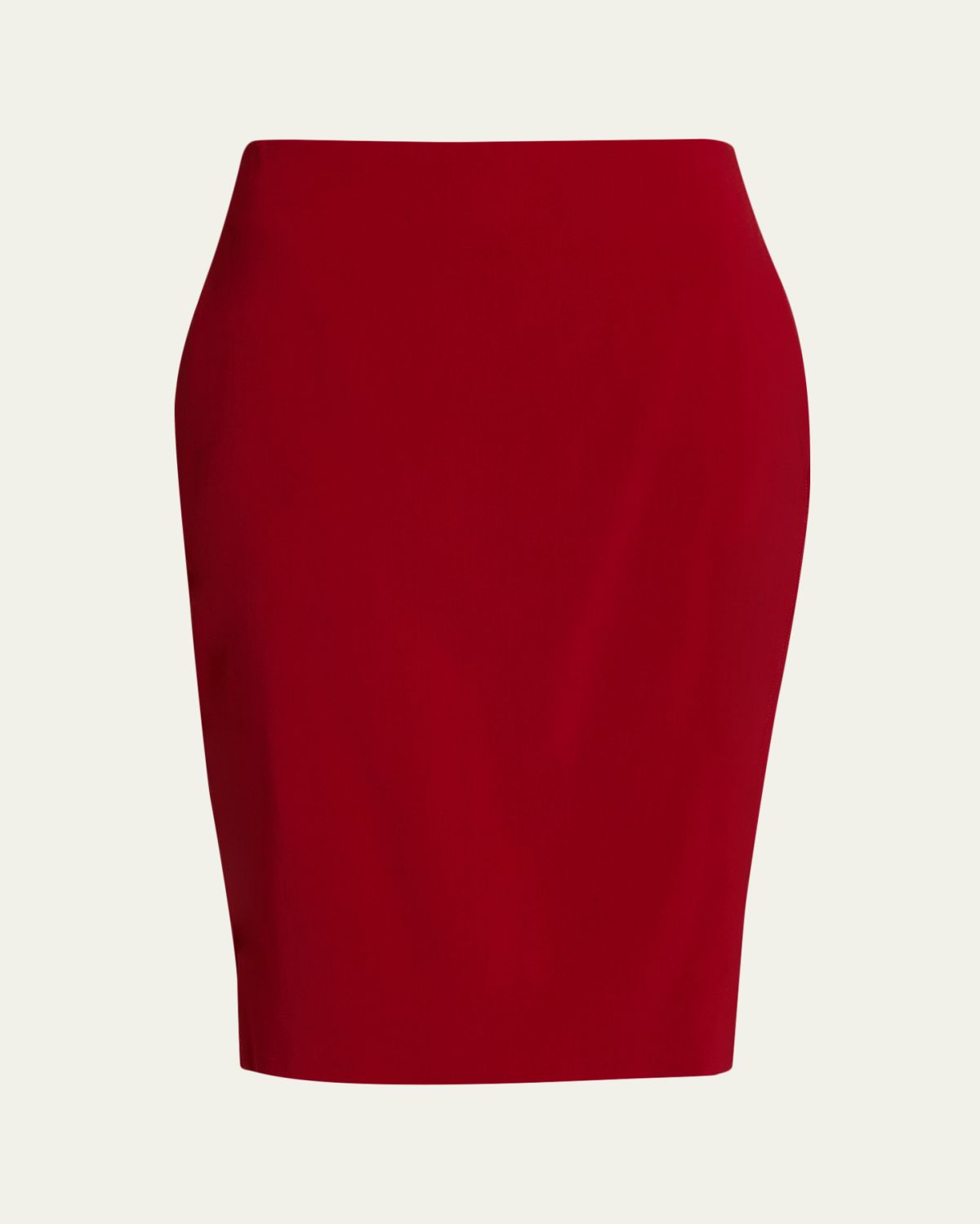Saint Laurent YSL Stretch Satin Pencil Skirt