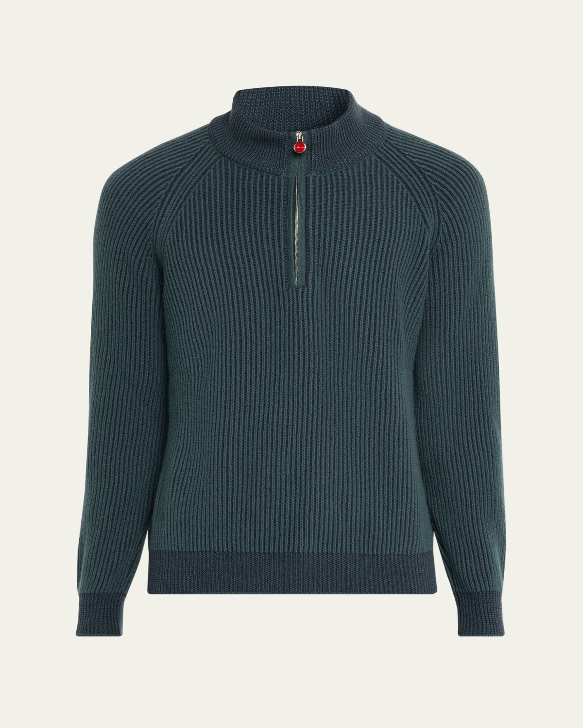 Kiton Men's Cashmere Vanise Half-Zip Sweater