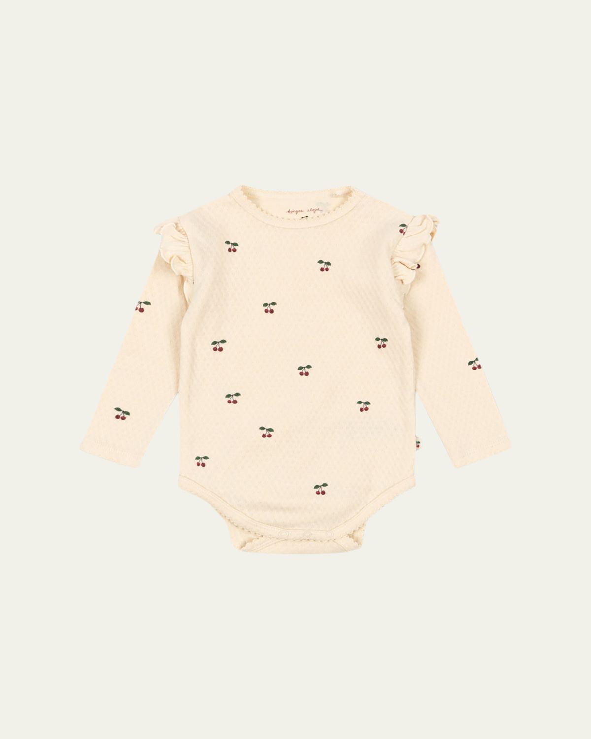 Konges Slojd Girl's Sui Frill Bodysuit, Size 9M-18M