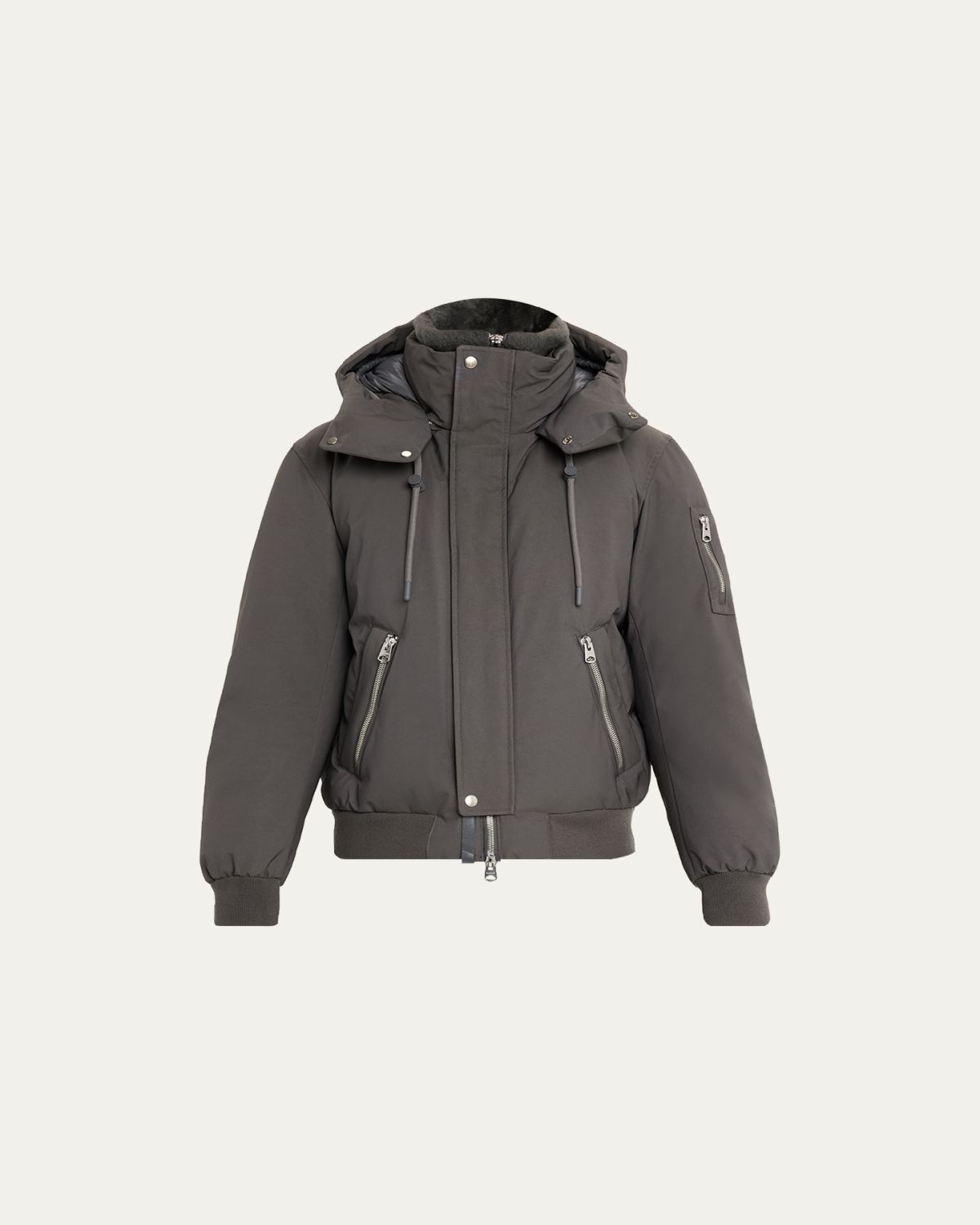 Mackage Men 's Iker-Z 2-in-1 Down Bomber with Removable Shearling Bib