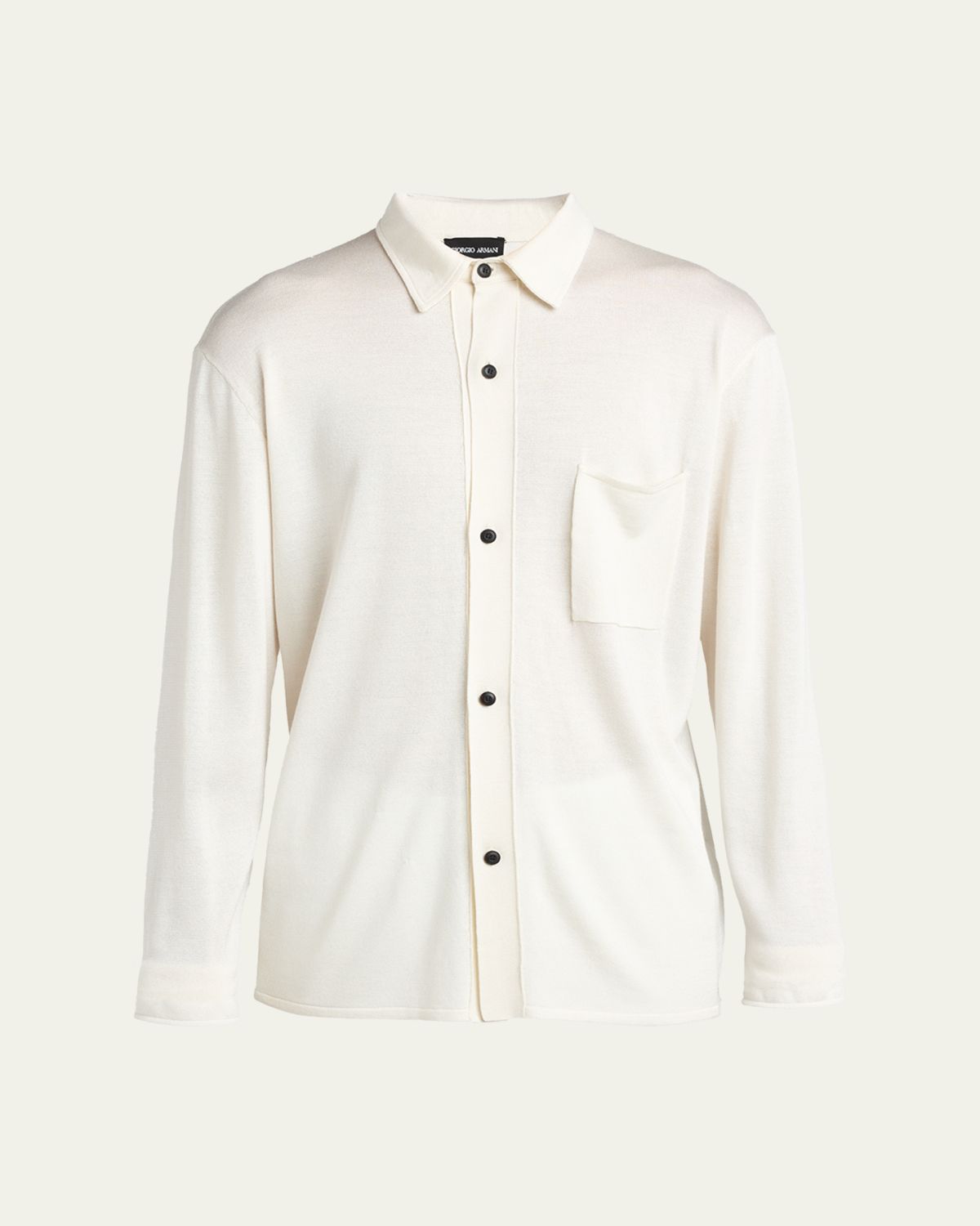 Giorgio Armani Men 's Relaxed-Fit Silk Knit Cardigan