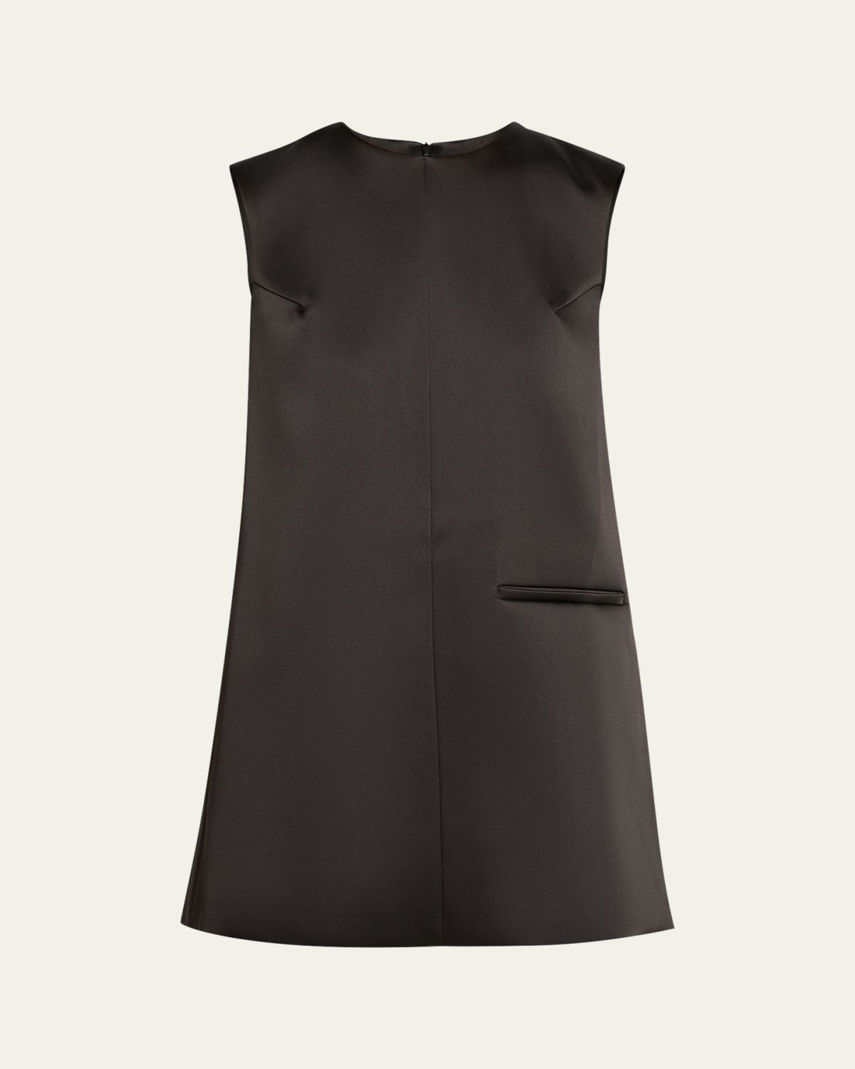 Rohe Sculptural Satin Mini Cape Dress