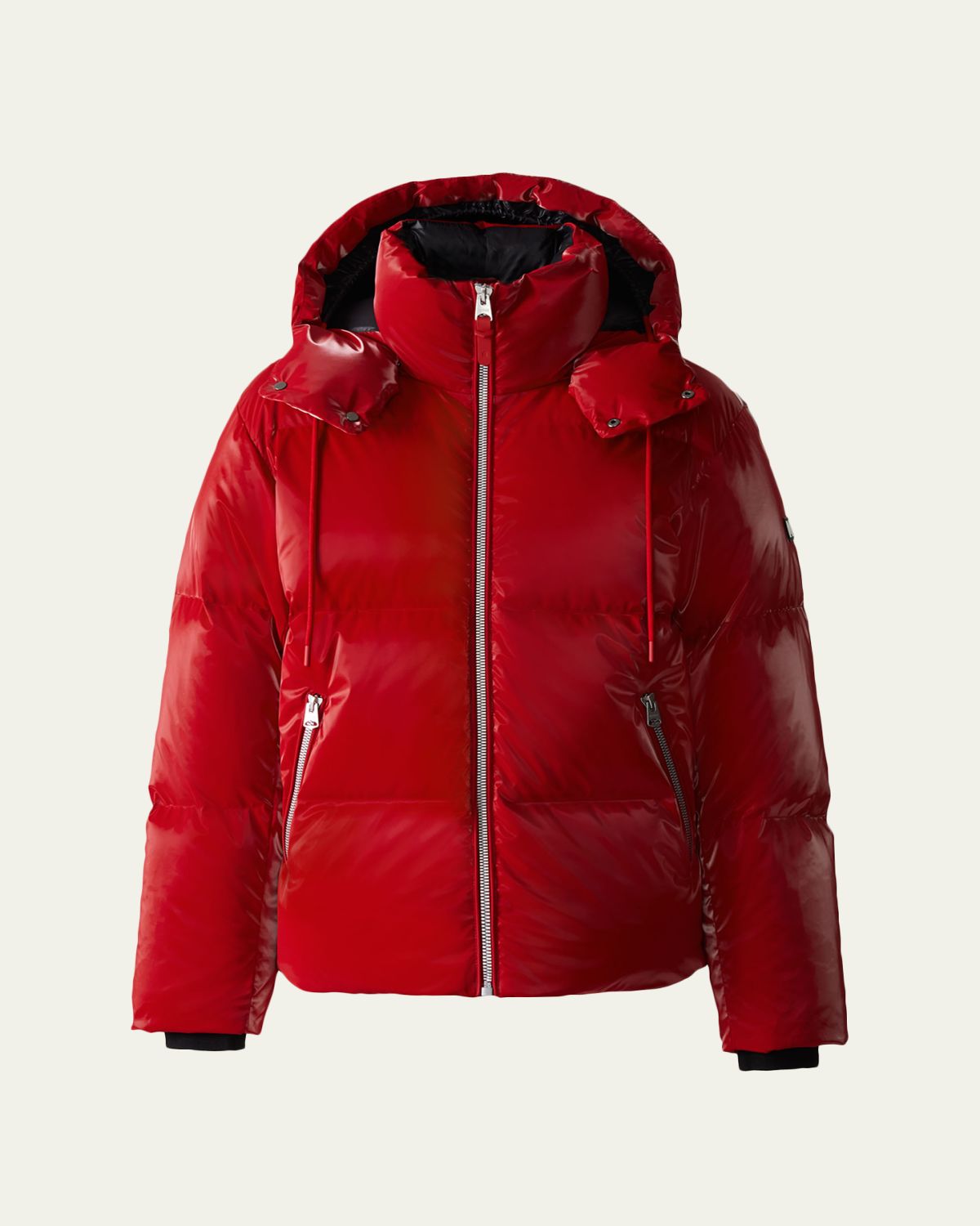 Mackage Men's Kent-Glo High-Gloss Hooded Down Jacket