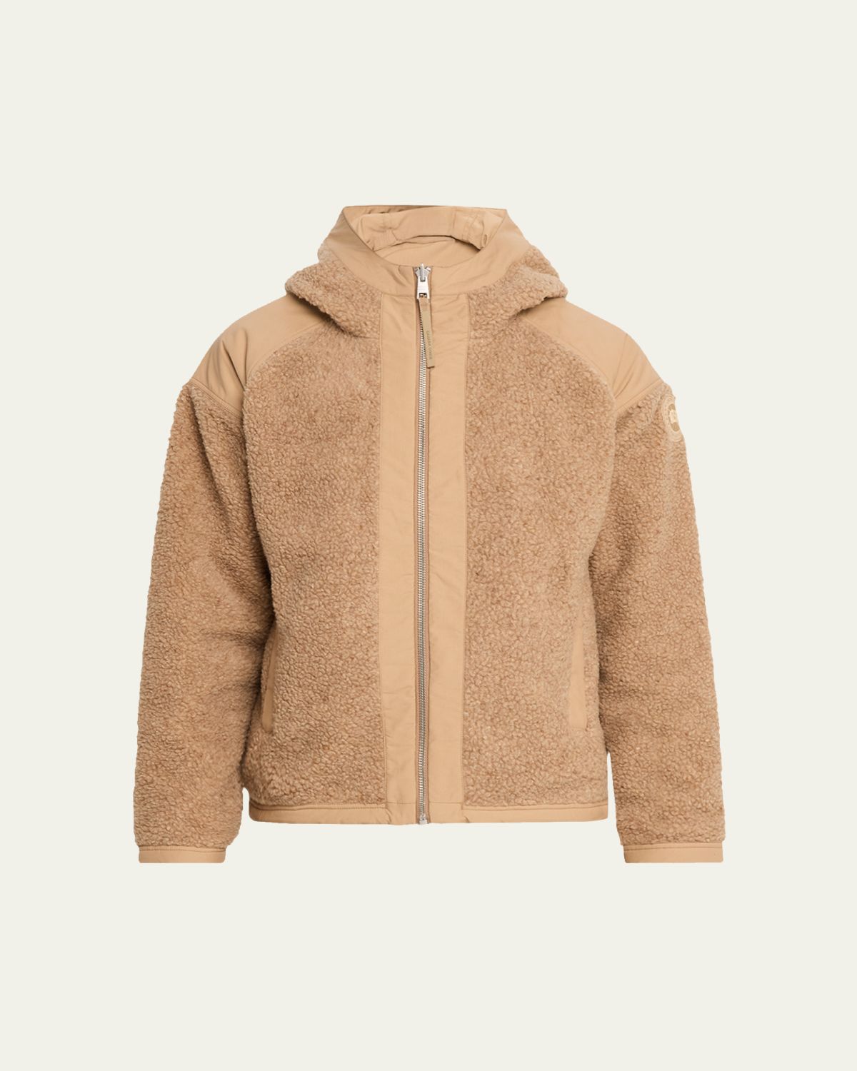 Canada Goose Men's Alberni Reversible Fleece Hooded Bomber Jacket